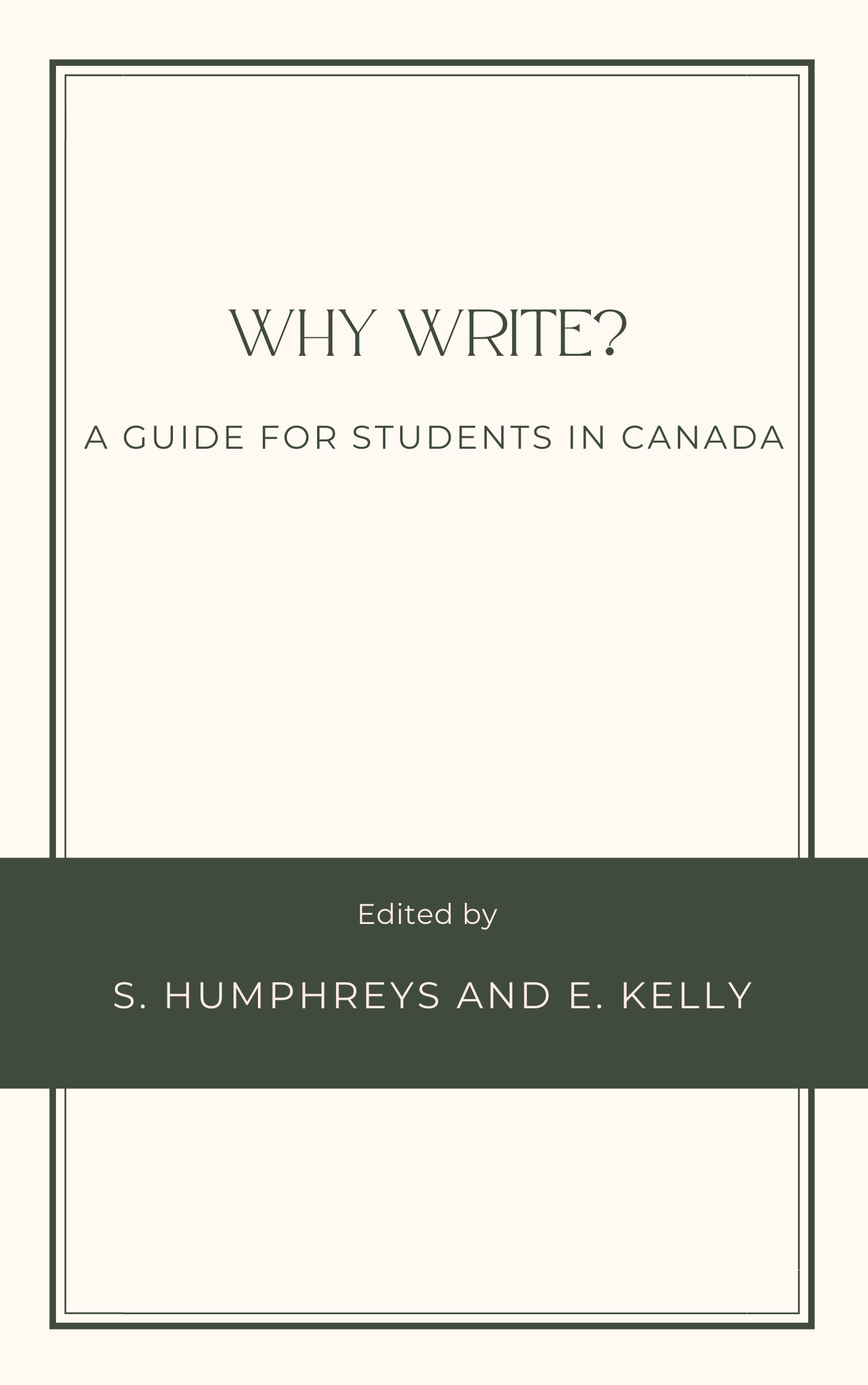 Why Write? A Guide for Students in Canada